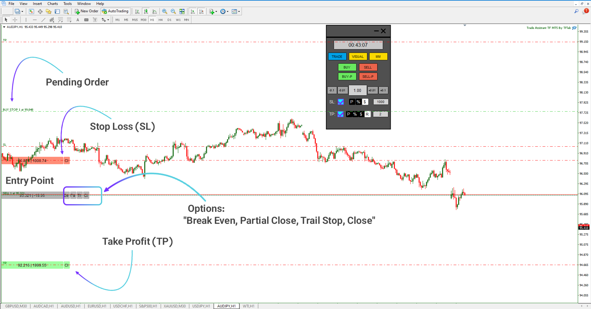 Trade Assist TF Expert for MetaTrader 4 Download [TFlab]