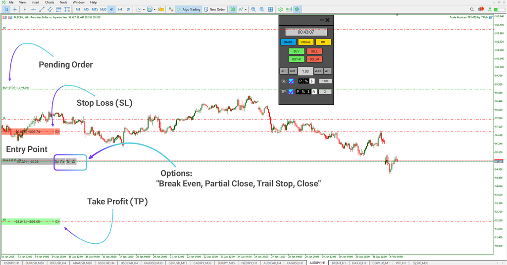 Trade Assist TF Expert for MetaTrader 5 Download [TFlab]