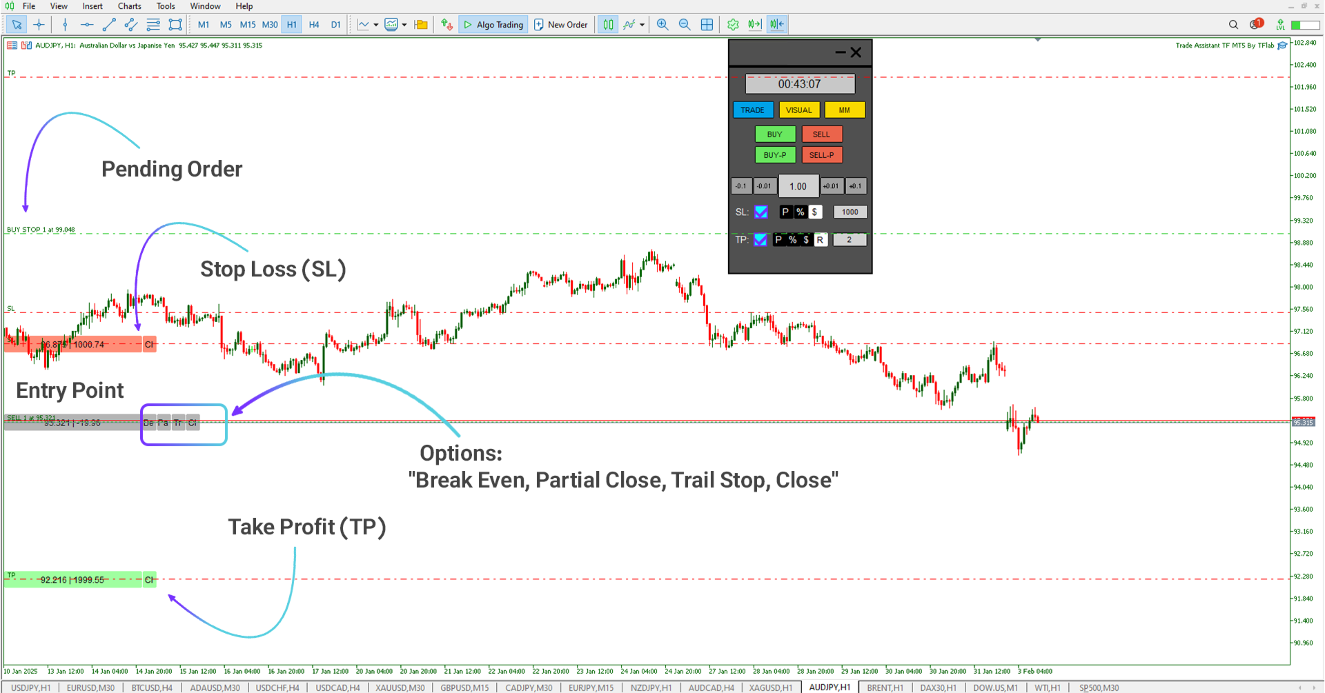 Trade Assist TF Expert for MetaTrader 5 Download [TFlab]